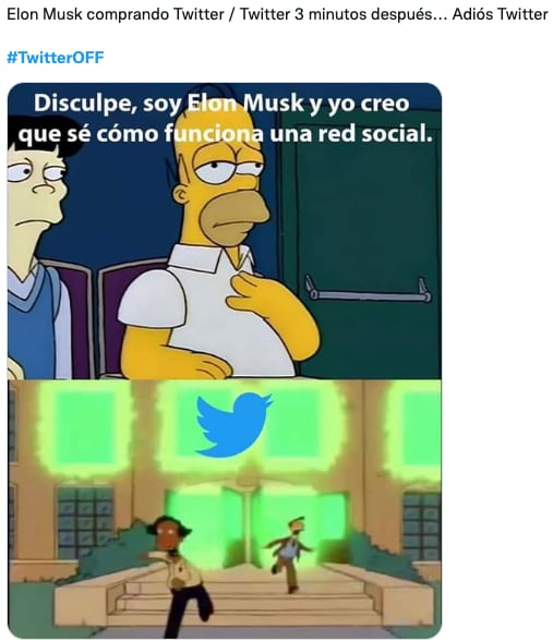 Memes sobre el supuesto cierre de Twitter por culpa de Elon Musk