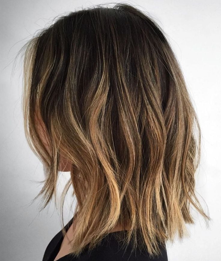 Cortes de cabello para mujer tendencia para el 2024: Messy lob