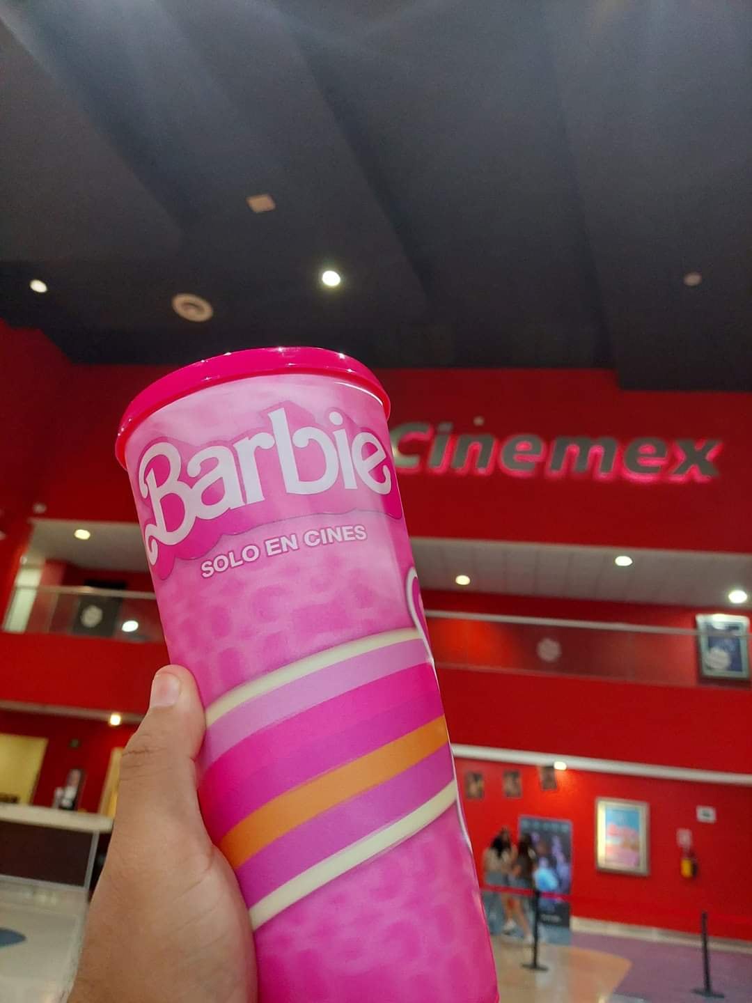 Vasos de Barbie en Cinemex