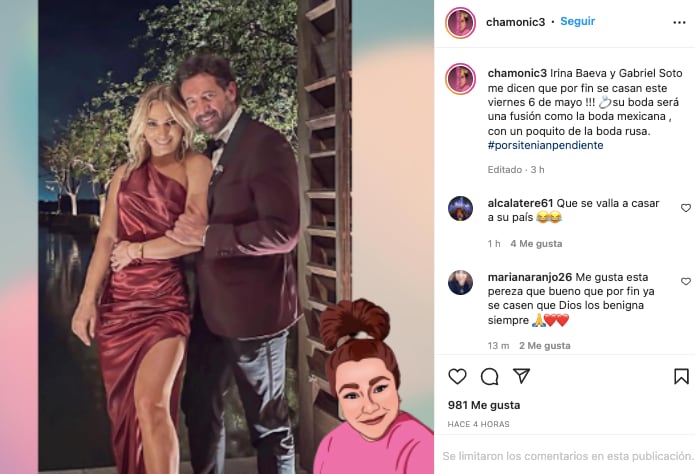 Irina Baeva y Gabriel Soto se casarán