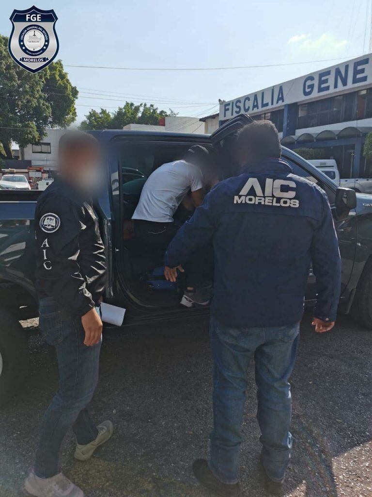 Detención del alcalde Ocuilian, Estado de México/Fiscalía General del Estado de Morelos