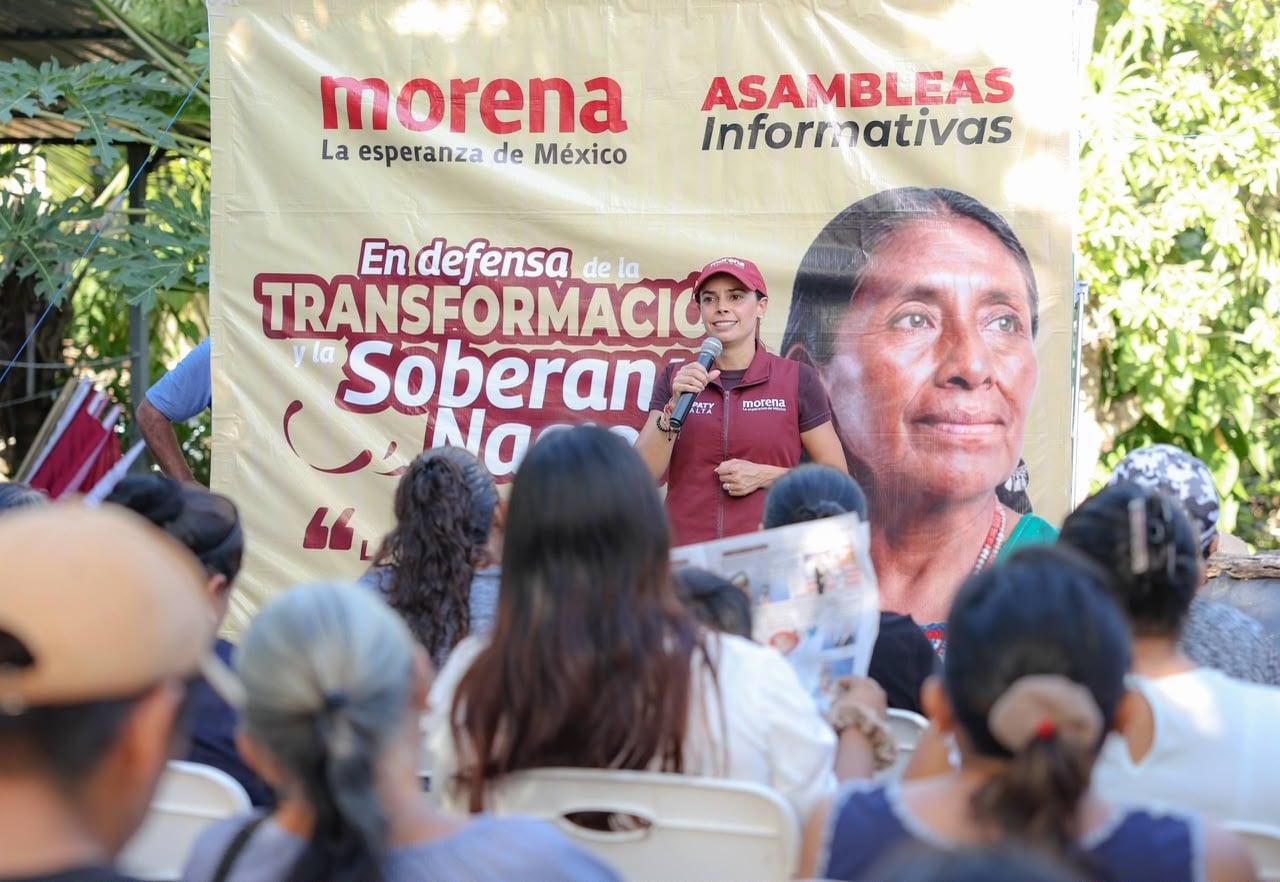 Ana Paty Peralta recorre Tihosuco y Felipe Carrillo Puerto.