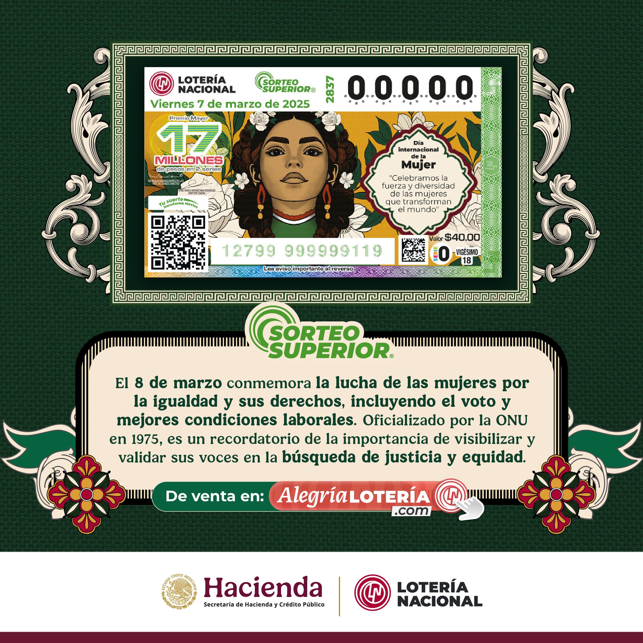 Resultados Sorteo Superior 2837 de Lotería Nacional: Estos son los números ganadores