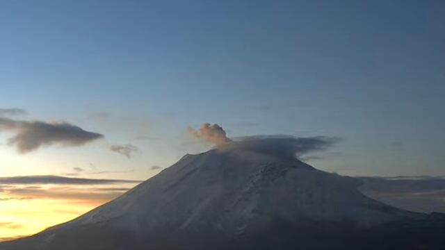 Volcán Popocatépetl hoy 20 de febrero
