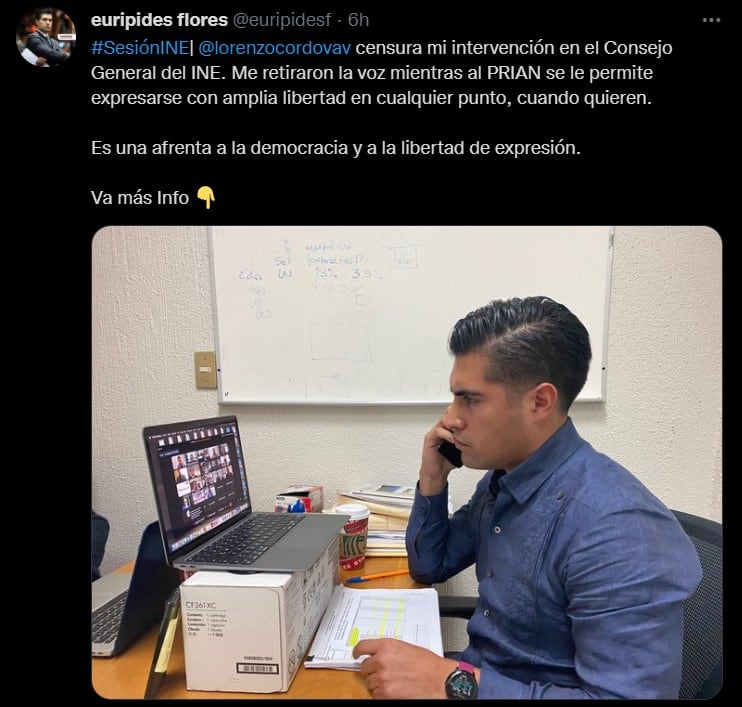 Tweet Eurípides Flores
