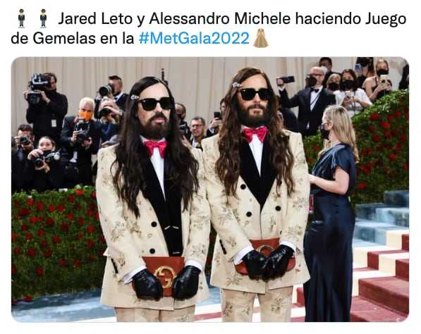 Meme de Jared Leto en MET Gala 2022