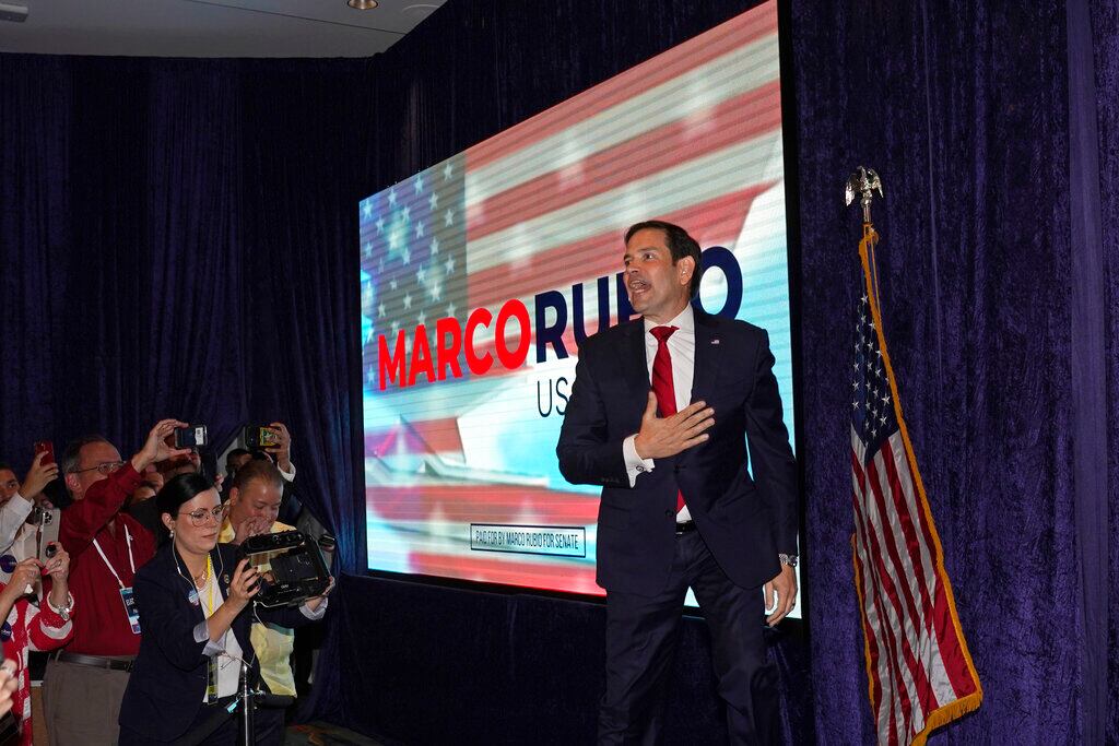 Marco Rubio recibió apoyo del expresidente Donald Trump