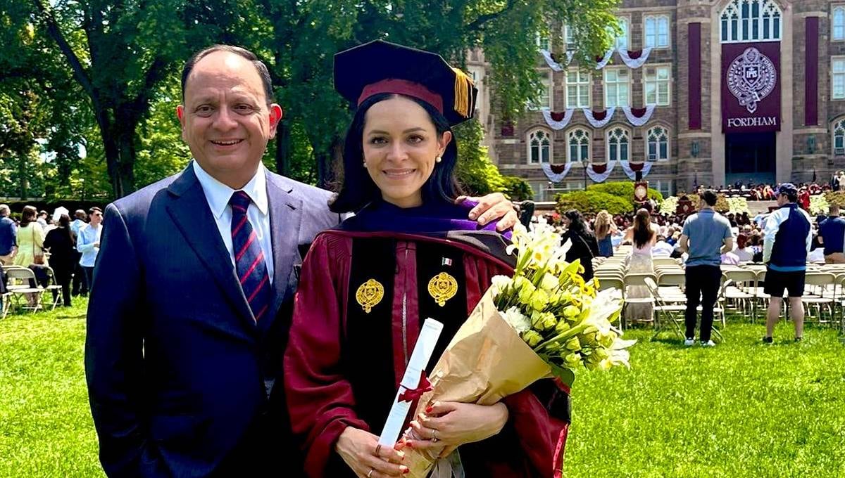 Jorge Islas y su hija