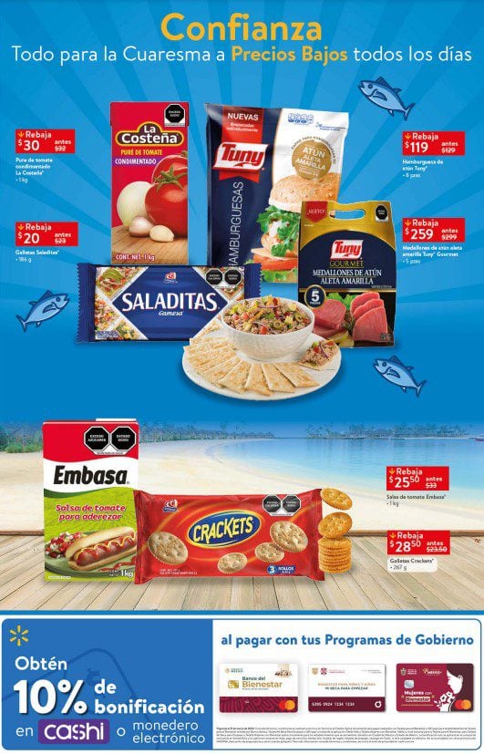 Ofertas Walmart Cuaresma hoy al 13 de marzo 2024