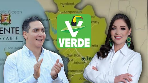 Partido Verde reconoce a Héctor Santana por ganar encuesta; respalda a Jasmine Bugarín en Nayarit