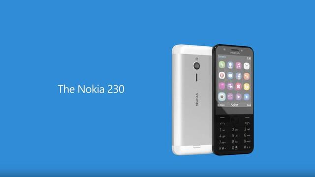 Nokia 230: el nuevo teléfono básico de Microsoft