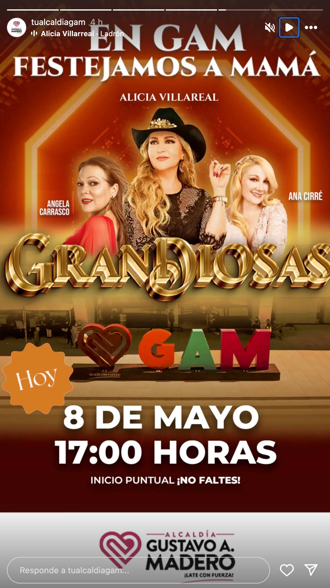 GranDiosas cancela su concierto en la alcaldía Gustavo A. Madero tras desplome del escenario