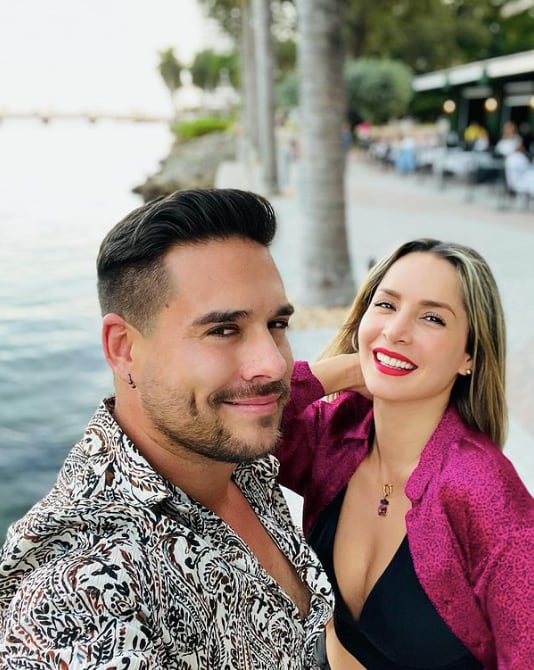 Carmen Villalobos y Sebastián Caicedo