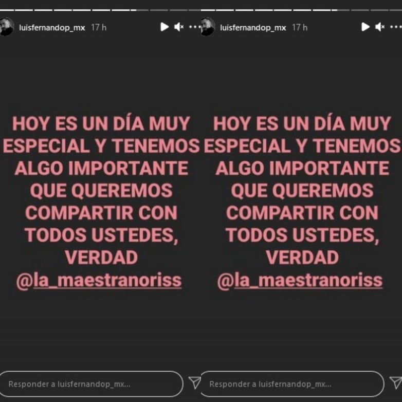 Luis Fernando Peña avisa sus seguidores de una importante noticia.