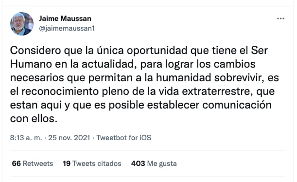 Jaime Maussan opina sobre la creación de la oficina que investiga el fenómeno Ovni por parte del Pentágono