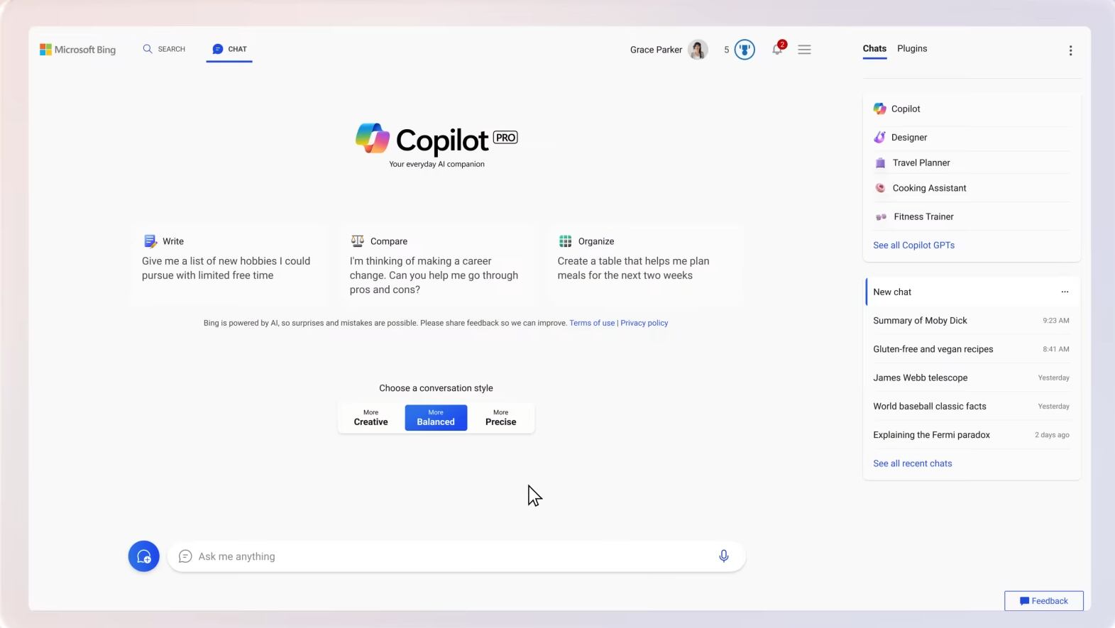 Copilot Pro, suscripción de Windows para usar la inteligencia artificial
