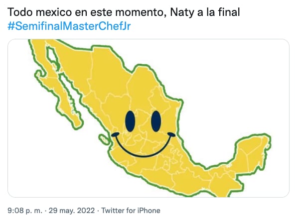 Meme de Naty finalista en MasterChef Junior 2022