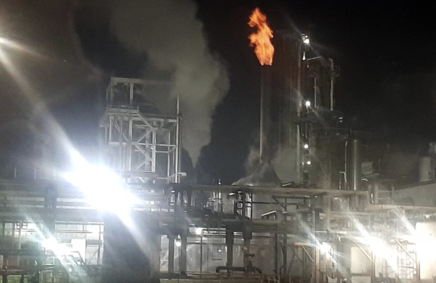 Explosión en Complejo Petroquímico de Pemex en Veracruz