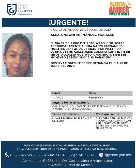 Ficha de búsqueda de Alexia.