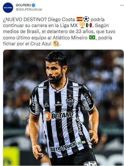 Diego Costa (Foto: Twitter)