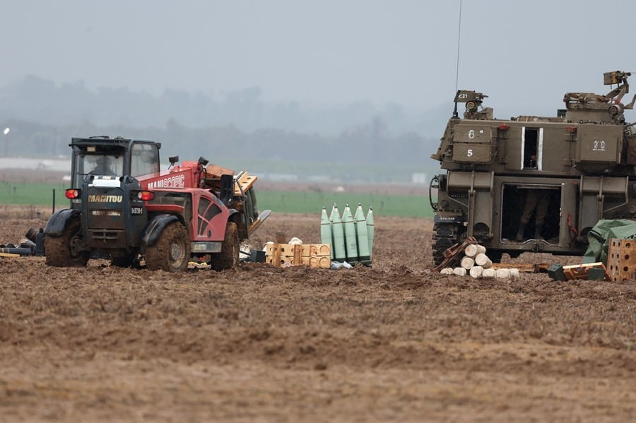 Soldados israelíes cerca de la frontera con Gaza, en el sur de Israel, este 13 de diciembre.