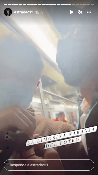 Potro y Christian Estrada en el Metro