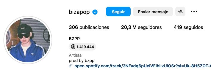 Bizarrap cambió de nombre a Bizapop.