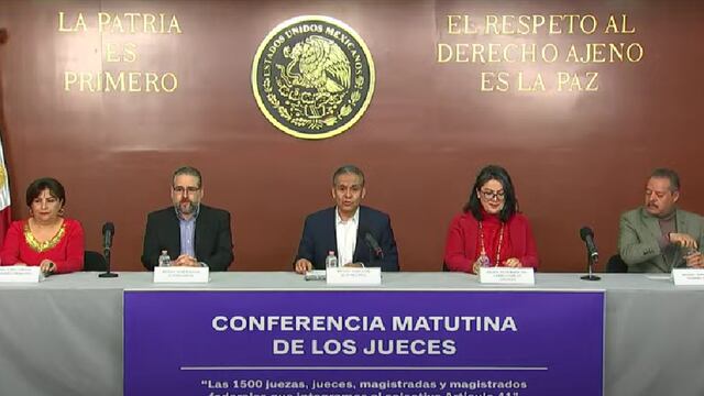 Conferencia mañanera de jueces 13 de diciembre