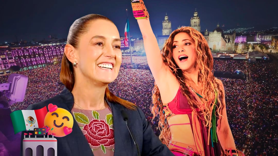 Sheinbaum elogia concierto de Shakira en el Zócalo de CDMX