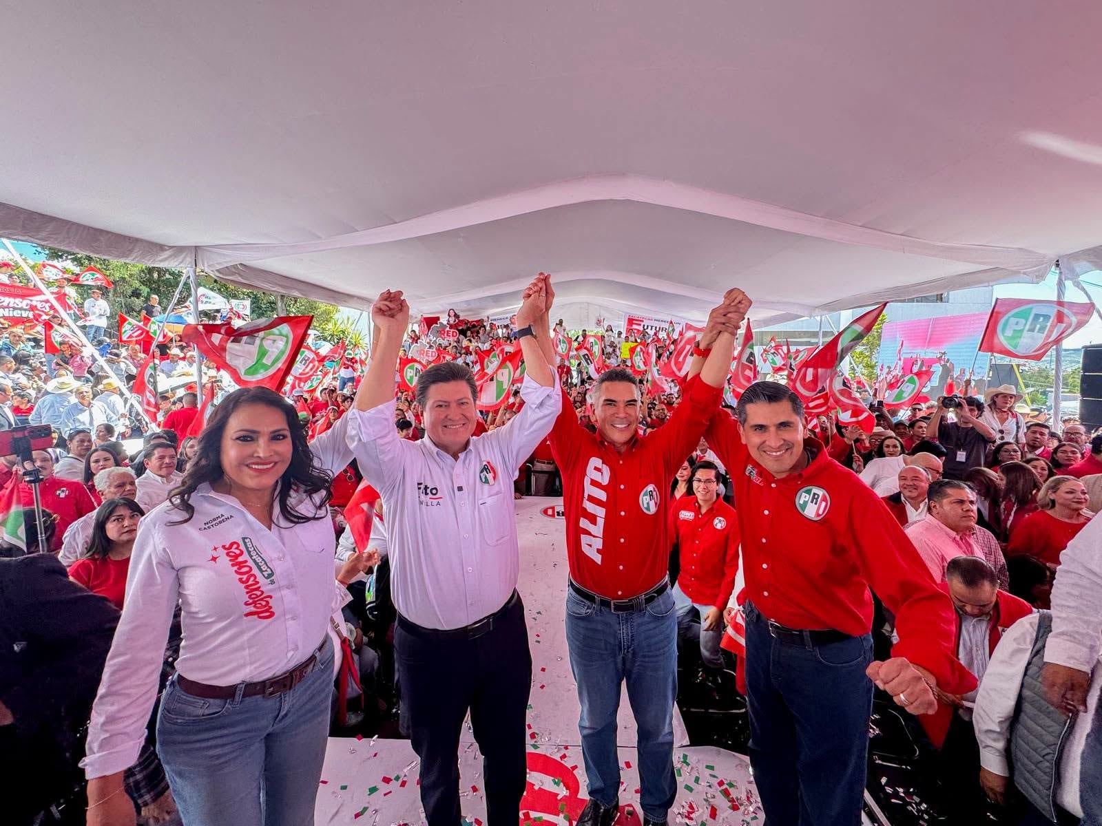 Alejandro Moreno destapa a Fito Bonilla para el PRI en Zacatecas