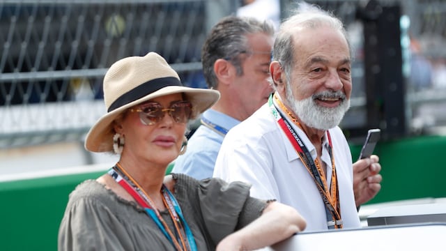 Mercedes Sánchez Navarro y Carlos Slim