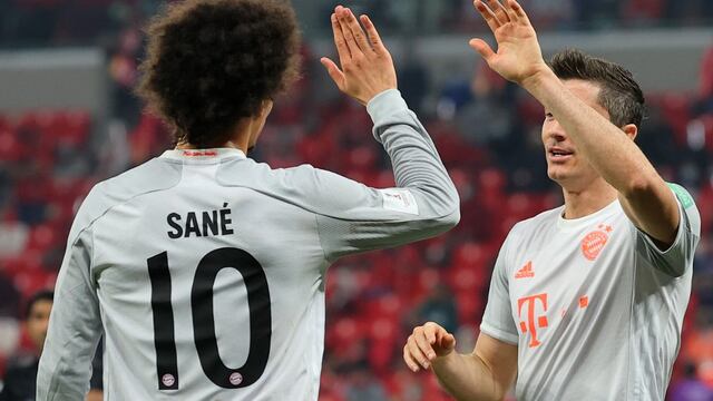 Leroy Sane y Robert Lewandowski