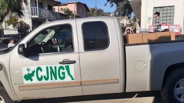 Camioneta del CJNG