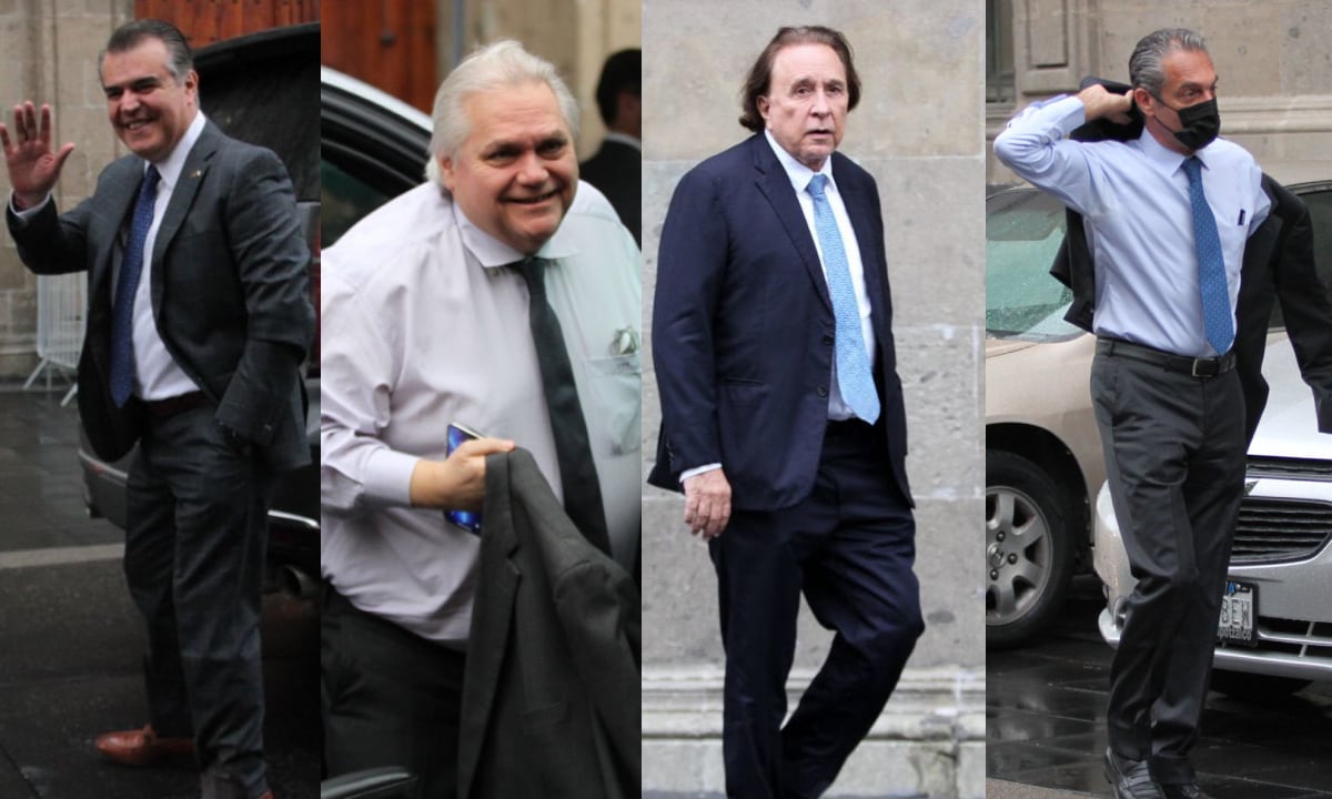 Empresarios llegan a Palacio Nacional