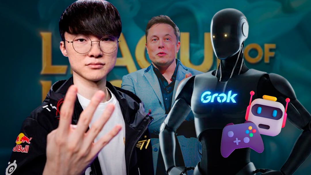 El inesperado reto de Elon Musk: quiere que Grok enfrente al mejor jugador de League of Legends