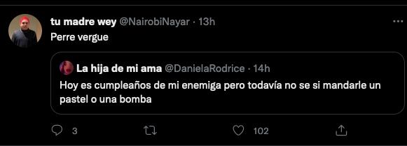 La Nairobis responde a Daniela Rodrice sobre su cumpleaños.