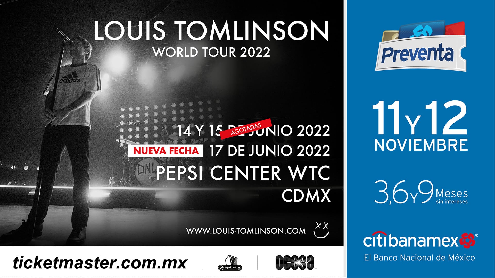 Louis Tomlinson anuncia nueva fecha para concierto en CDMX