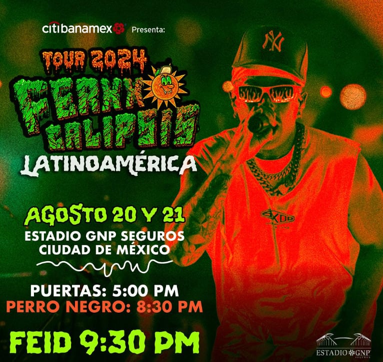 Horario para concierto de Feid en el Estadio GNP Seguros