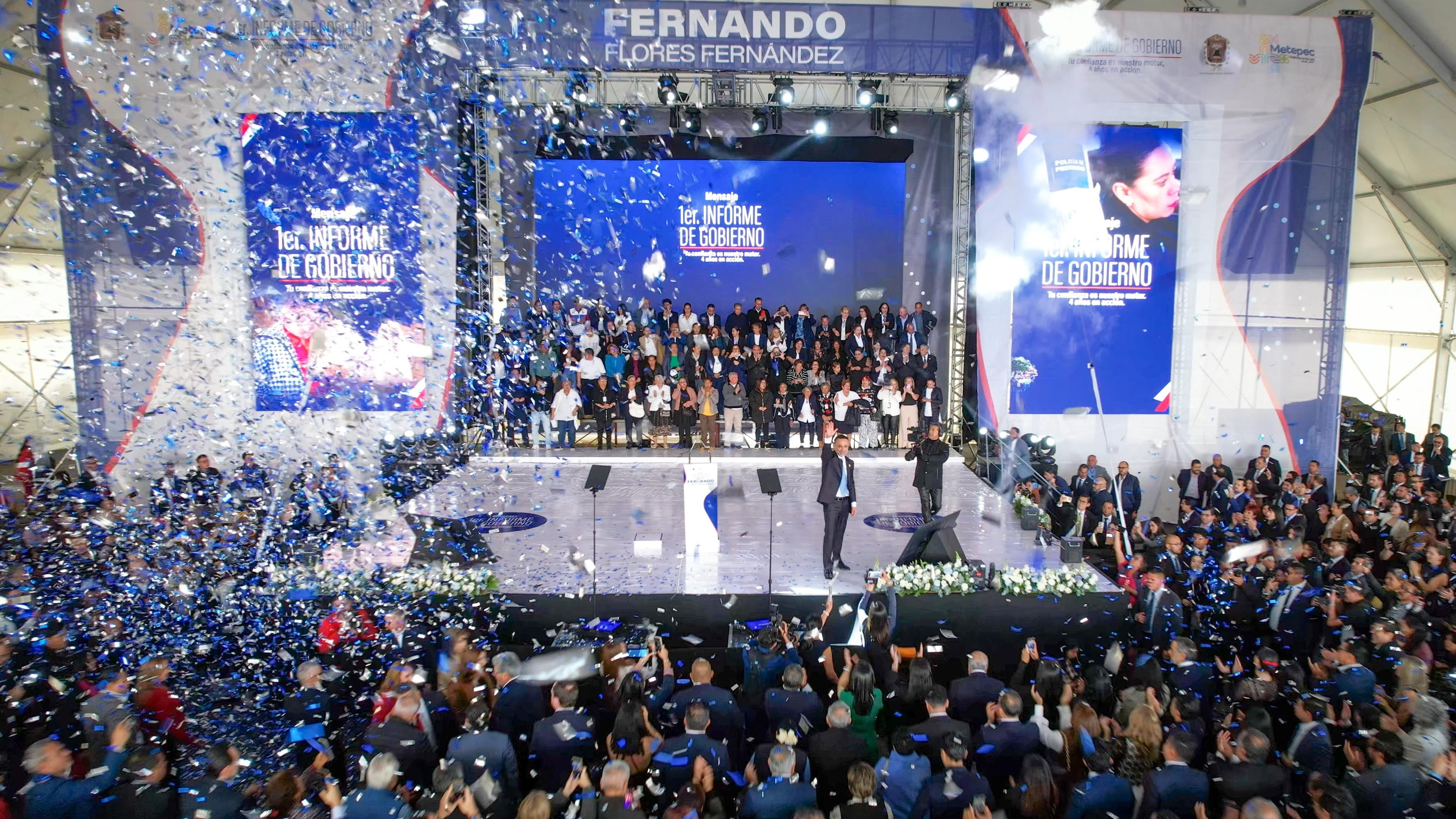 Fernando Flores rinde Primer Informe de Gobierno; presidente municipal mejor posicionado de la entidad.