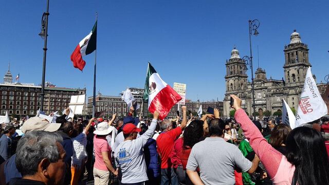 Marcha de apoyo a AMLO