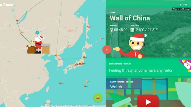 Santa Claus ya está recorriendo el mundo y lo podemos seguir gracias a Google
