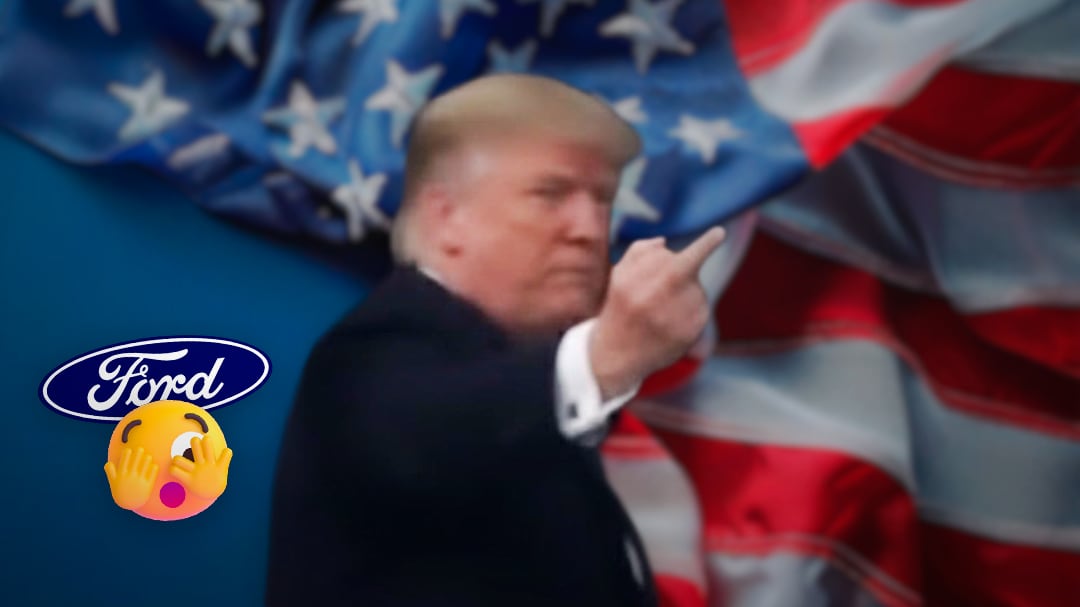 Trump responde con gesto obsceno a trabajador de Ford que lo insultó