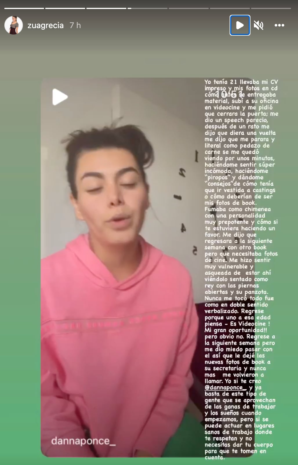 La actriz Zua Grecia habló de su mala experiencia con Jorge Levy