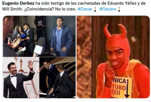 Eugenio Derbez presenció las cachetadas de Eduardo Yañez y la de Will Smith
