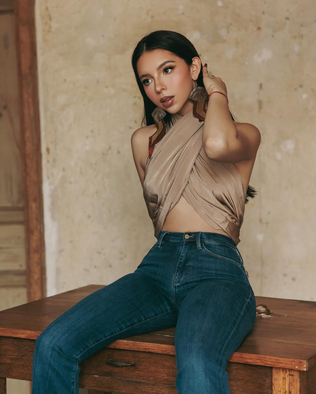 Ángela Aguilar, cantante.