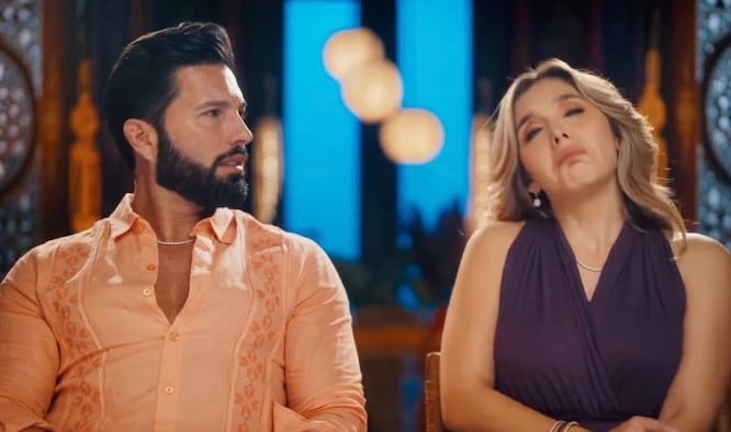 Marcela Mistral y Poncho de Nigris en Secretos de Parejas