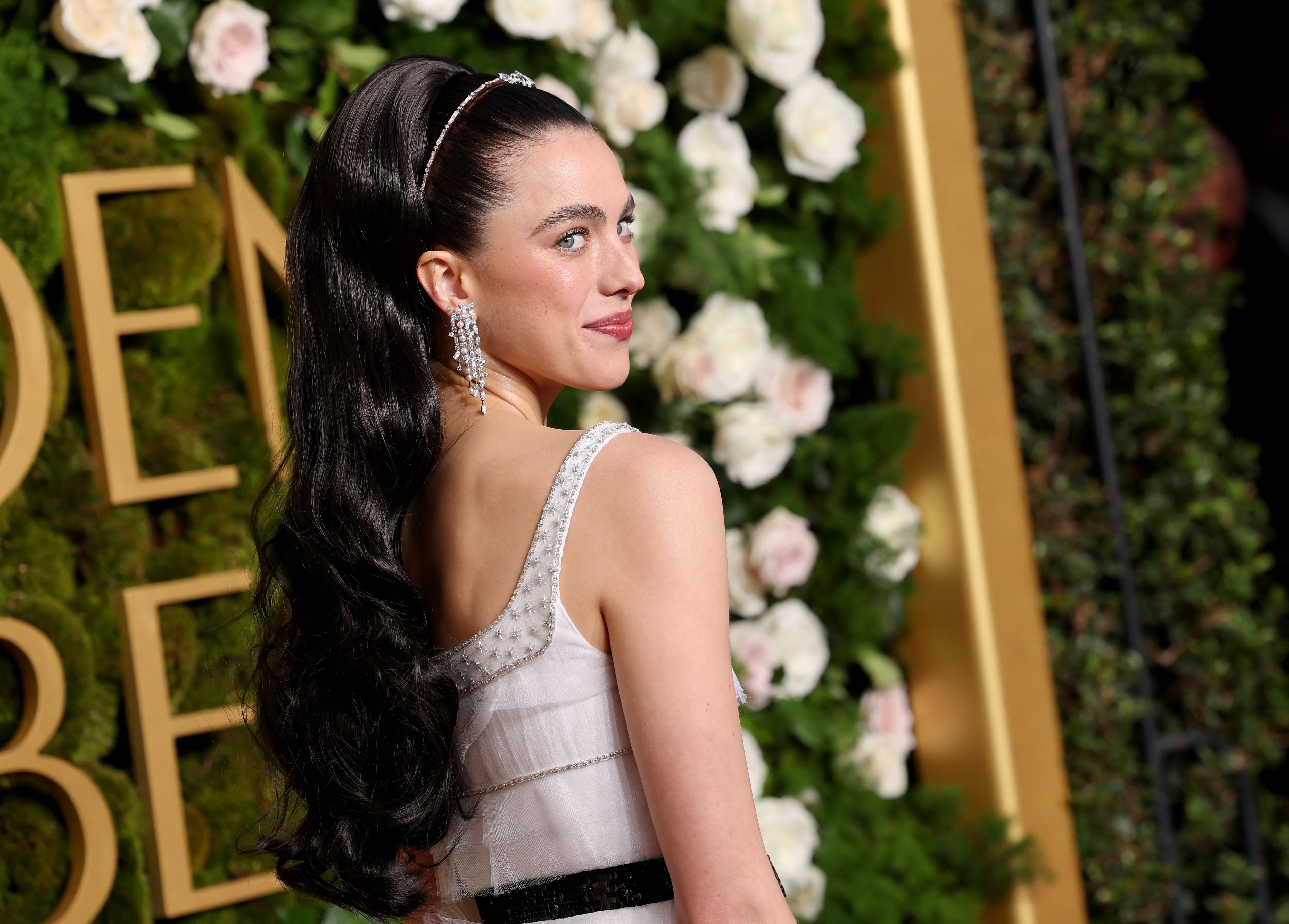 Margaret Qualley en Globos de Oro 2025
