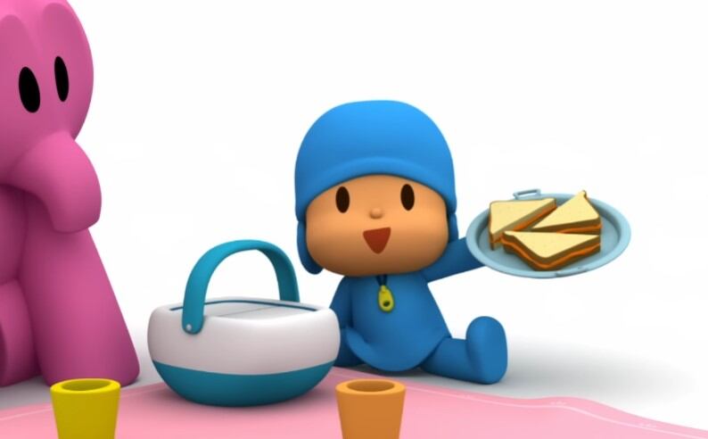 80 minutos de Pocoyó comiendo delicioso con capítulos en YouTube