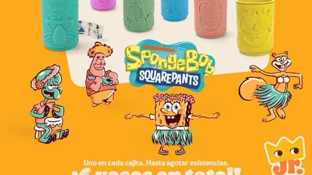 Vasos coleccionables de Bob Esponja