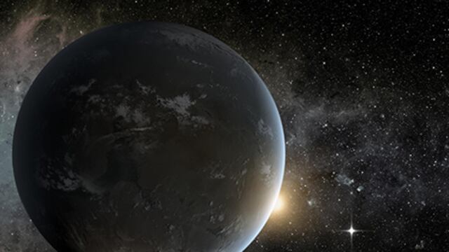 Imagen conceptual de un exoplaneta